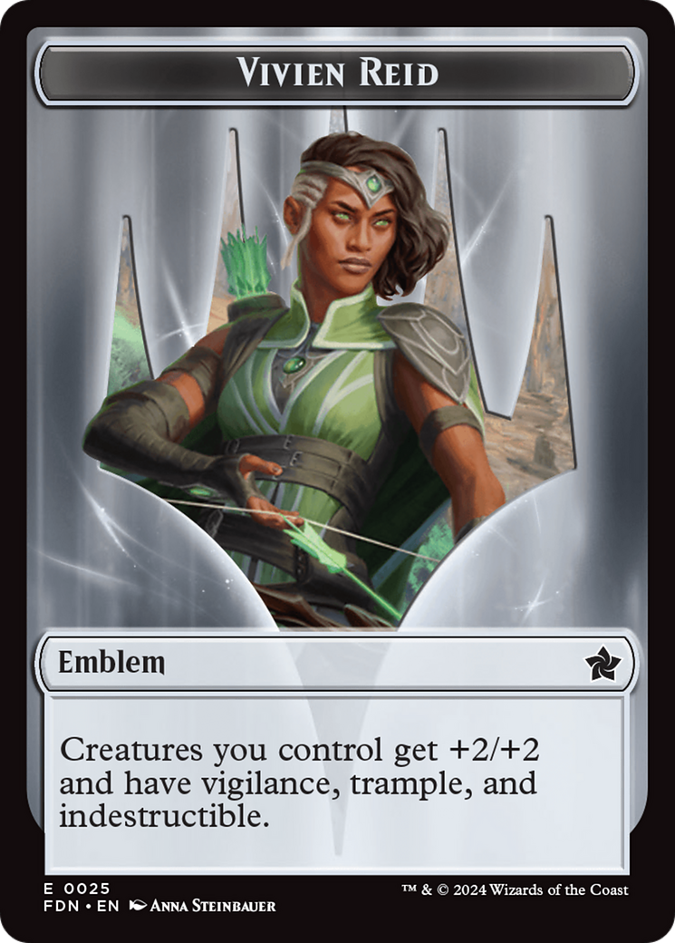 Vivien Reid Emblem (TFDN-025) - Foundations Tokens Foil-1
