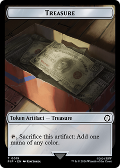 Treasure (0019) // Alien Double-Sided Token [Fallout Tokens]-1