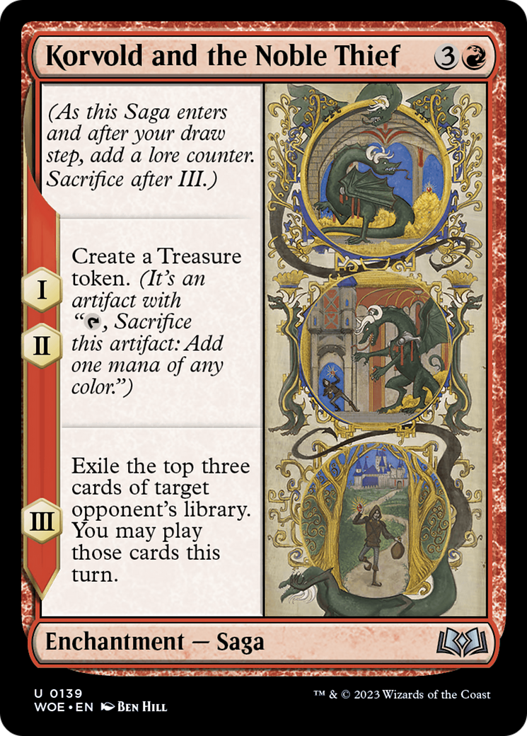 Korvold and the Noble Thief [Wilds of Eldraine]-1