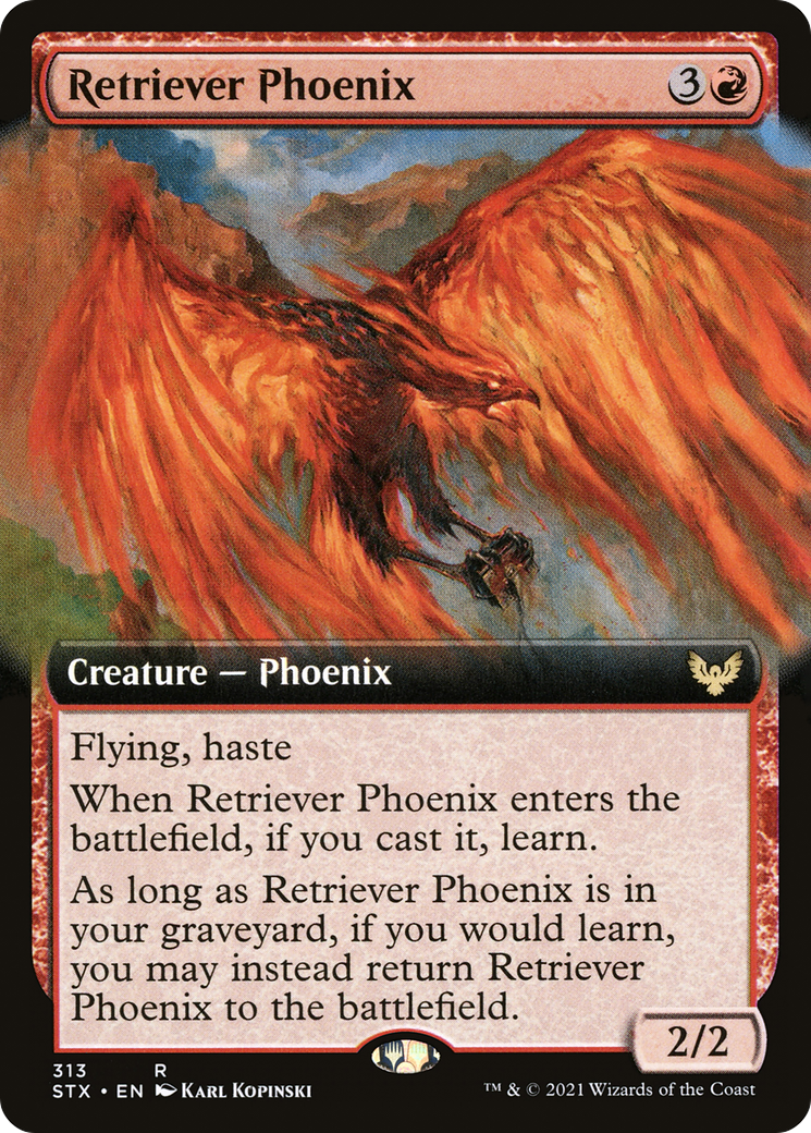 Retriever Phoenix (Extended Art) [Strixhaven: School of Mages]-1