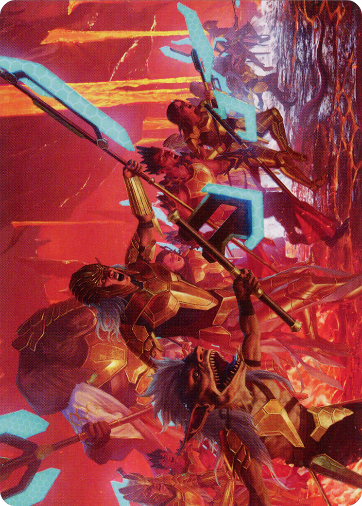 Roar of Resistance // Roar of Resistance (AONE-034) - Phyrexia: All Will Be One Art Series (Borderless)-1