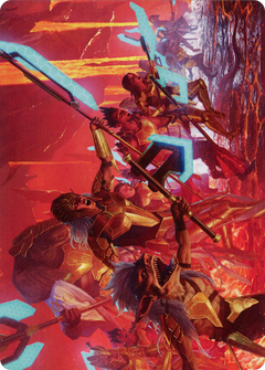 Roar of Resistance // Roar of Resistance (AONE-034) - Phyrexia: All Will Be One Art Series (Borderless)-1
