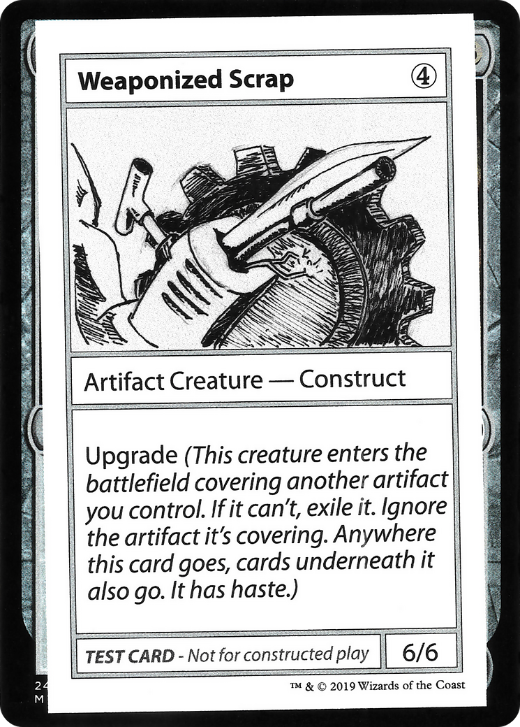 Weaponized Scrap (No PW Symbol) (CMB1-) - Mystery Booster Playtest Cards 2021-1