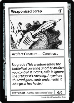 Weaponized Scrap (No PW Symbol) (CMB1-) - Mystery Booster Playtest Cards 2021-1