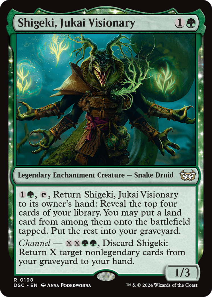 Shigeki, Jukai Visionary [Duskmourn: House of Horror Commander]-1
