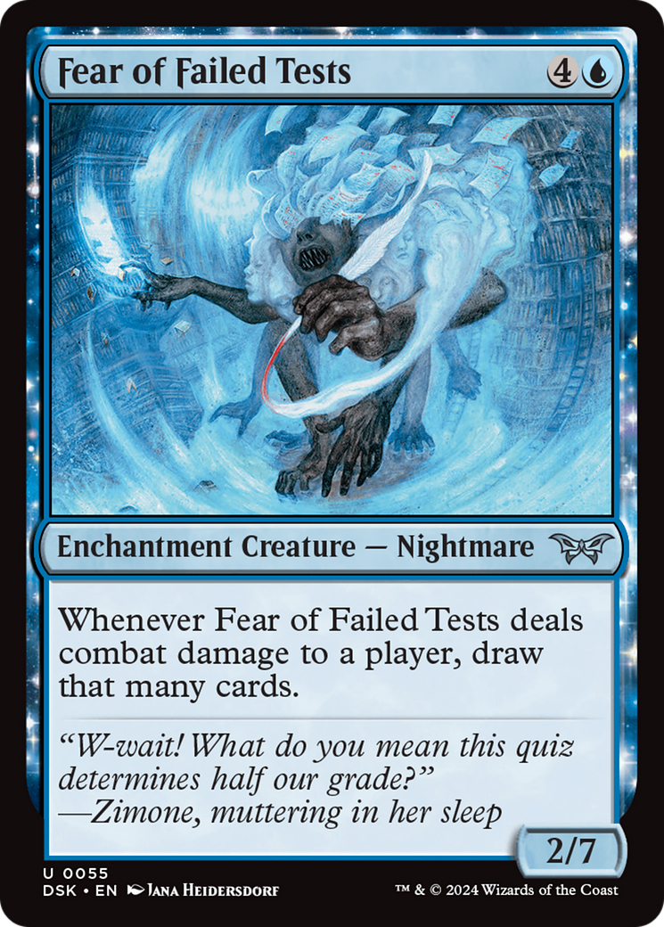 Fear of Failed Tests [Duskmourn: House of Horror]-1