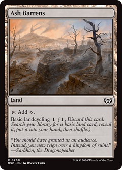 Ash Barrens [Duskmourn: House of Horror Commander]-1