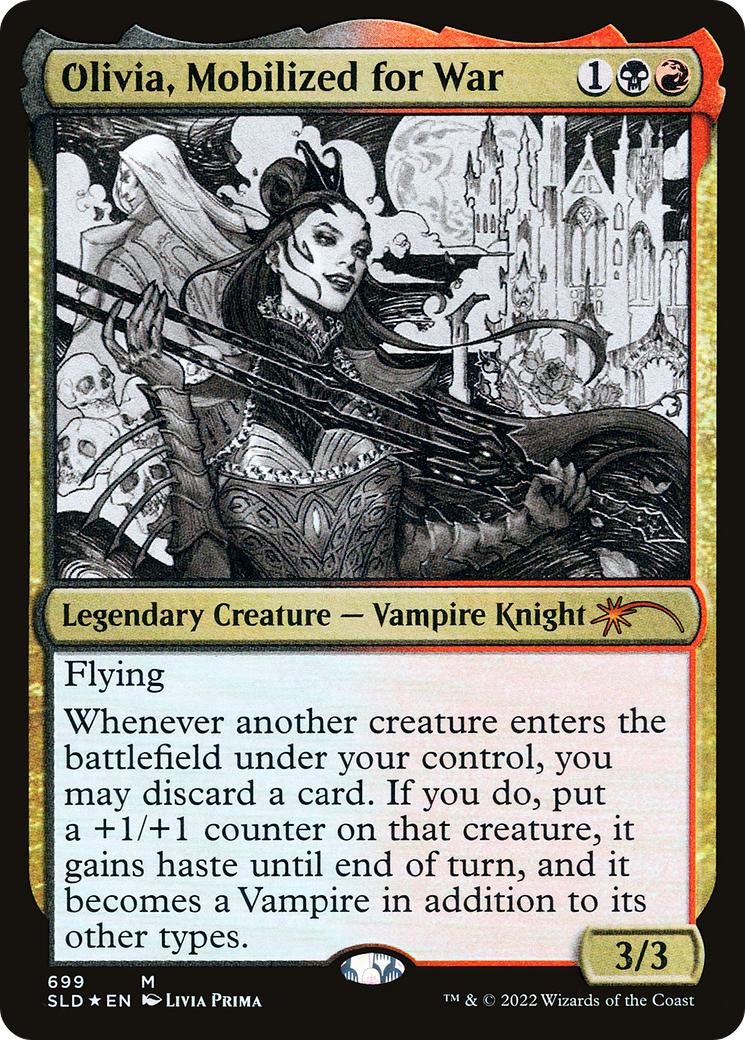 Olivia, Mobilized for War (Sketch) [Secret Lair Drop Promos]-1