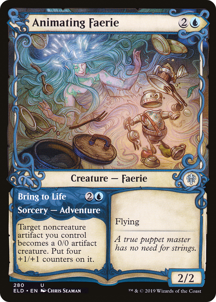 Animating Faerie // Bring to Life (Showcase) [Throne of Eldraine]-1