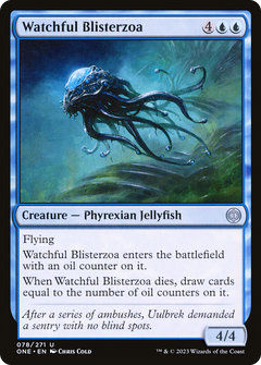 Watchful Blisterzoa (ONE-078) - Phyrexia: All Will Be One Foil-1
