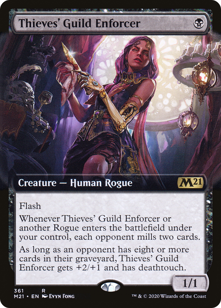 Thieves' Guild Enforcer (Extended Art) [Core Set 2021]-1
