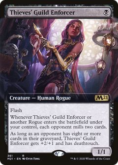 Thieves' Guild Enforcer (Extended Art) [Core Set 2021]-1