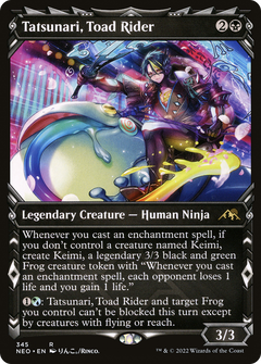 Tatsunari, Toad Rider (Showcase Ninja) [Kamigawa: Neon Dynasty]-1