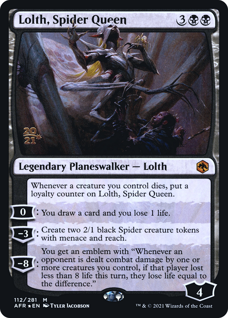 Lolth, Spider Queen [Dungeons & Dragons: Adventures in the Forgotten Realms Prerelease Promos]-1
