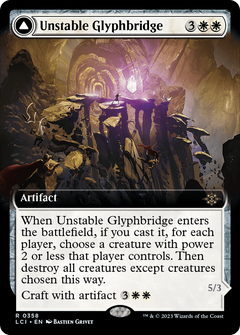 Unstable Glyphbridge (Extended Art) (LCI-358) - The Lost Caverns of Ixalan: (Extended Art) Foil-1