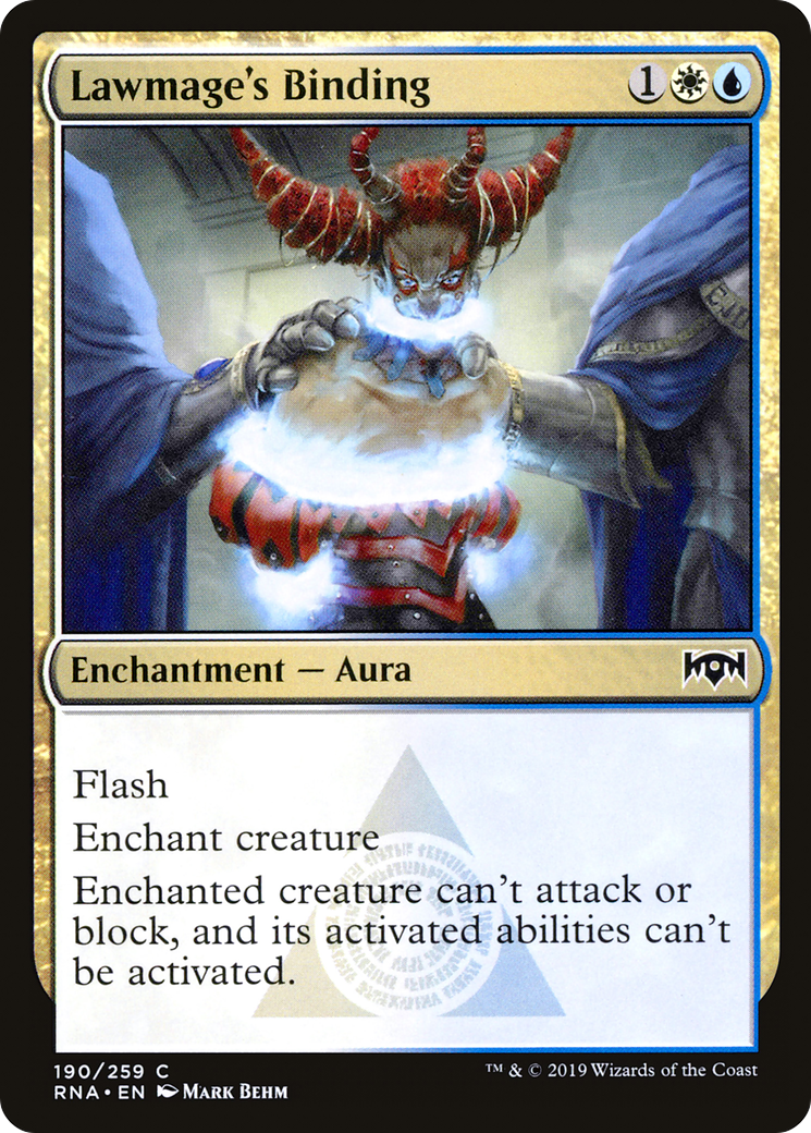 Lawmage's Binding [Ravnica Allegiance]-1
