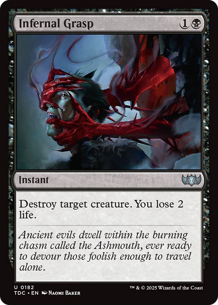 Infernal Grasp [Tarkir: Dragonstorm Commander]-1