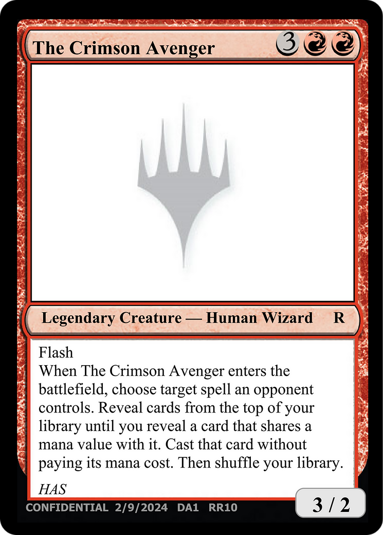 The Crimson Avenger (UNK-RR10) - Unknown Event-1