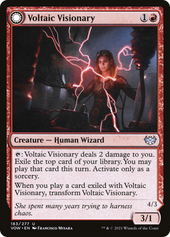 Voltaic Visionary (VOW-183) - Innistrad: Crimson Vow: (Double Faced Transform)-1