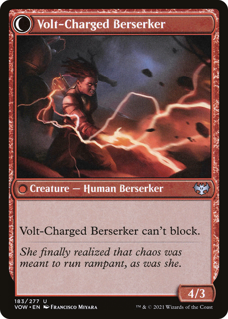 Voltaic Visionary (VOW-183) - Innistrad: Crimson Vow: (Double Faced Transform) Foil-2