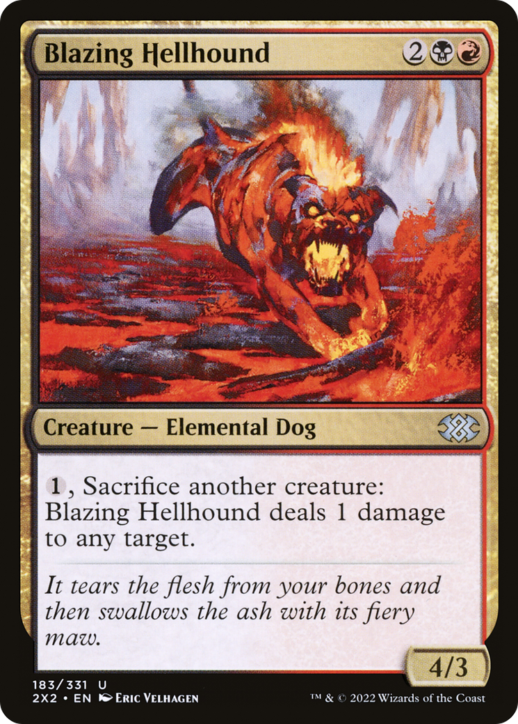 Blazing Hellhound [Double Masters 2022]-1