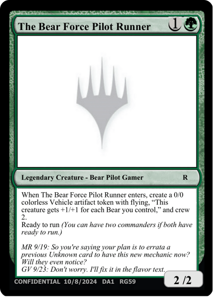 The Bear Force Pilot Runner (UNK-RG59A) - Unknown Event-1
