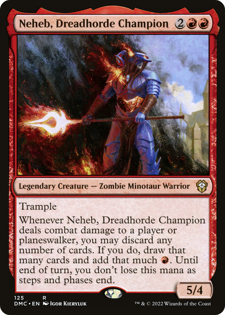 Neheb, Dreadhorde Champion [Dominaria United Commander]-1