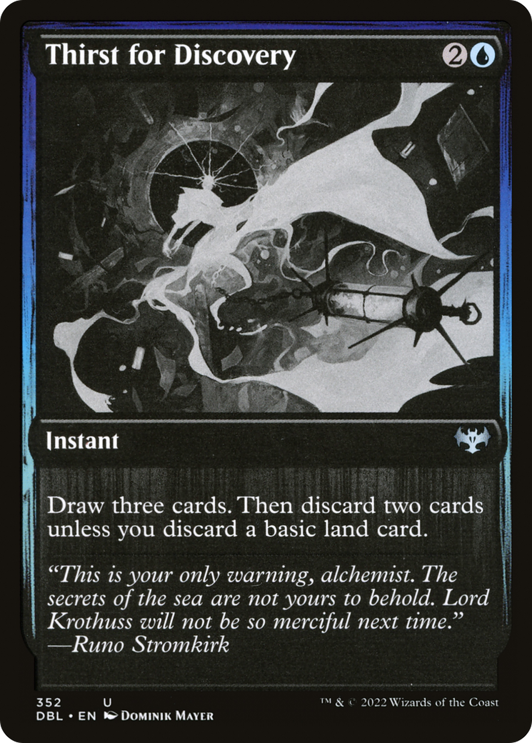 Thirst for Discovery (DBL-352) - Innistrad: Double Feature Foil-1