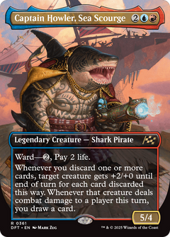 Captain Howler, Sea Scourge (Borderless) [Aetherdrift]-1
