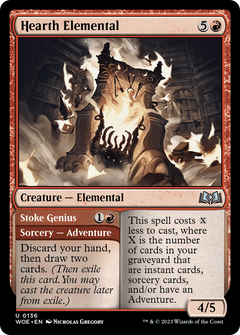 Hearth Elemental // Stoke Genius [Wilds of Eldraine]-1
