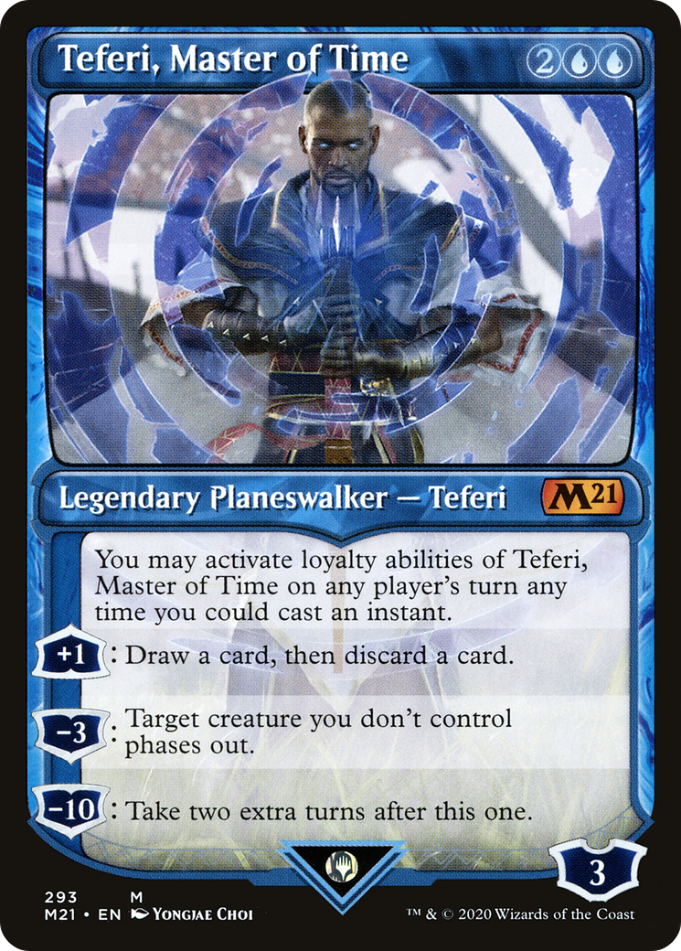 Teferi, Master of Time (Showcase) (293) [Core Set 2021]-1