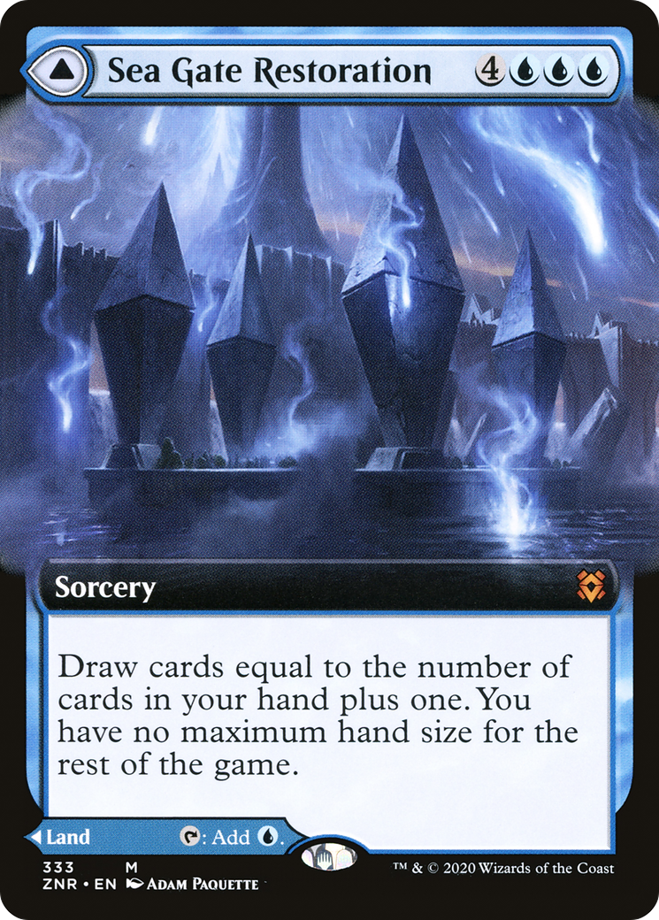 Sea Gate Restoration // Sea Gate, Reborn (Extended Art) [Zendikar Rising]-3