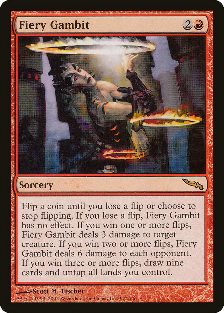 Fiery Gambit [Mirrodin]-1
