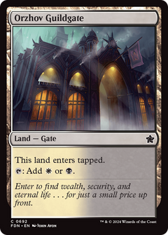 Orzhov Guildgate [Foundations]-1