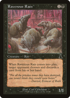 Ravenous Rats [Urza's Destiny]-1