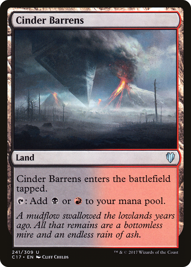 Cinder Barrens [Commander 2017]-1