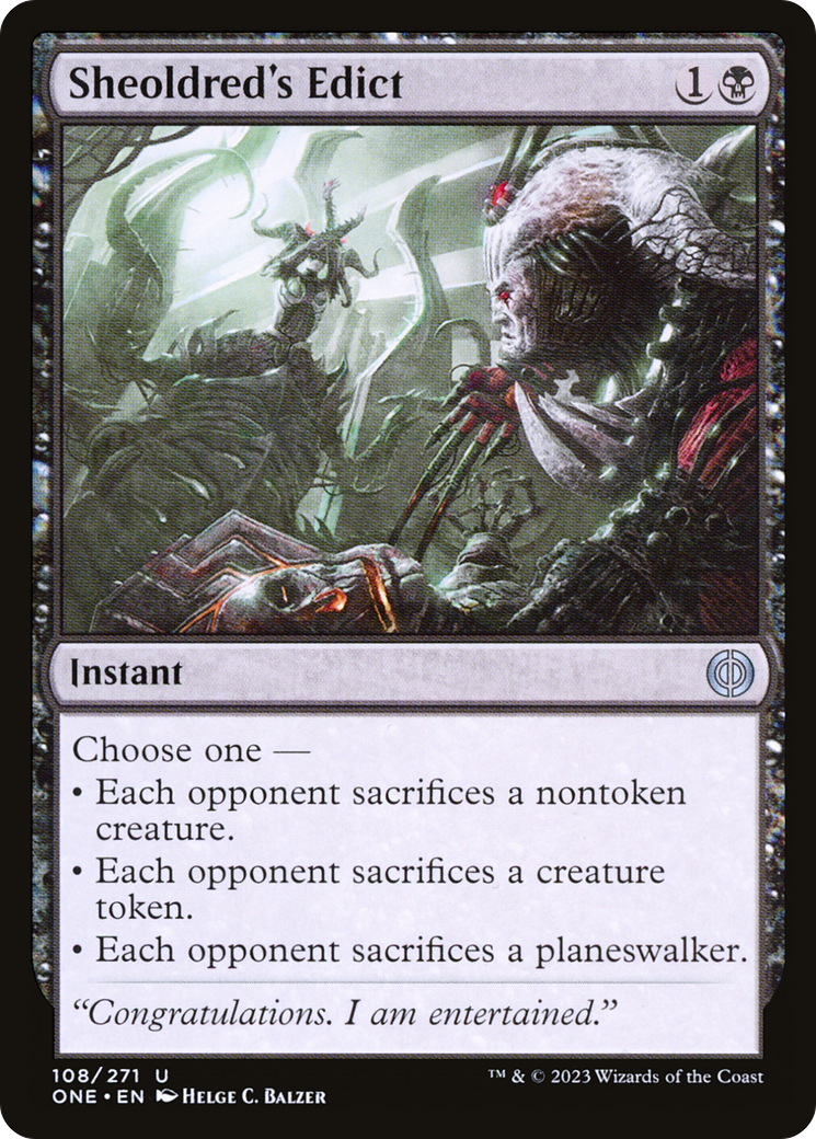 Sheoldred's Edict [Phyrexia: All Will Be One]-1