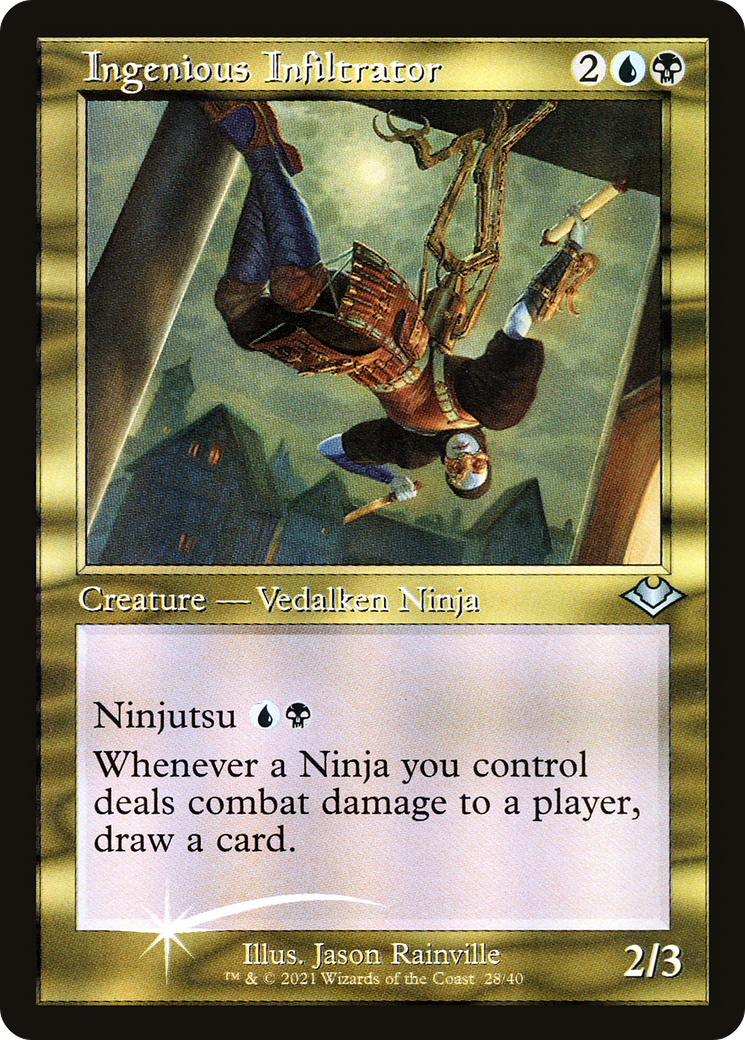 Ingenious Infiltrator (Retro Frame) (MH1-028) - Modern Horizons 1 Timeshifts Etched Foil-1