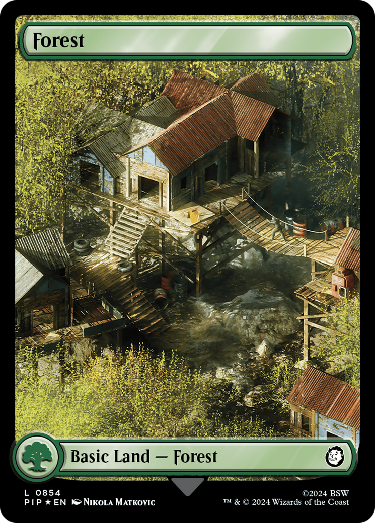 Forest (0854) (Surge Foil) [Fallout]-1