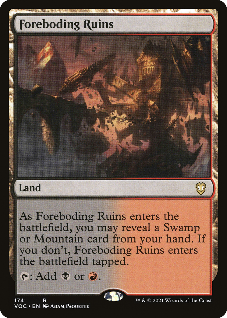 Foreboding Ruins [Innistrad: Crimson Vow Commander]-1