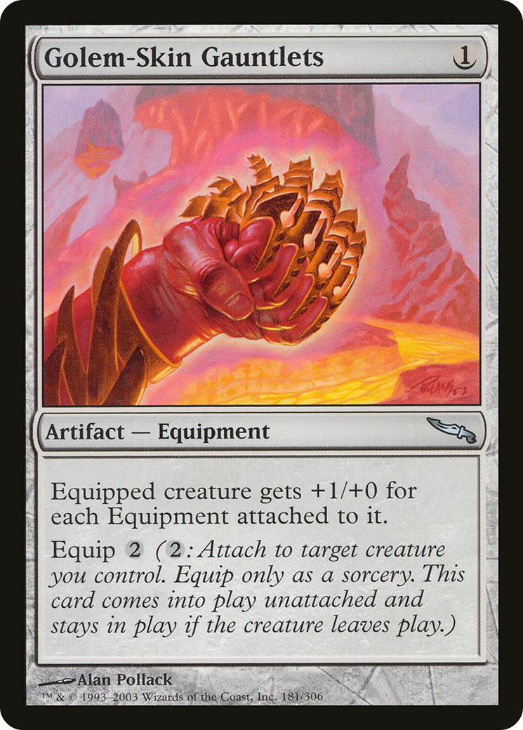 Golem-Skin Gauntlets [Mirrodin]-1