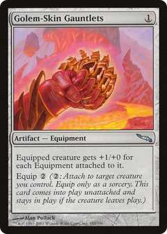 Golem-Skin Gauntlets [Mirrodin]-1