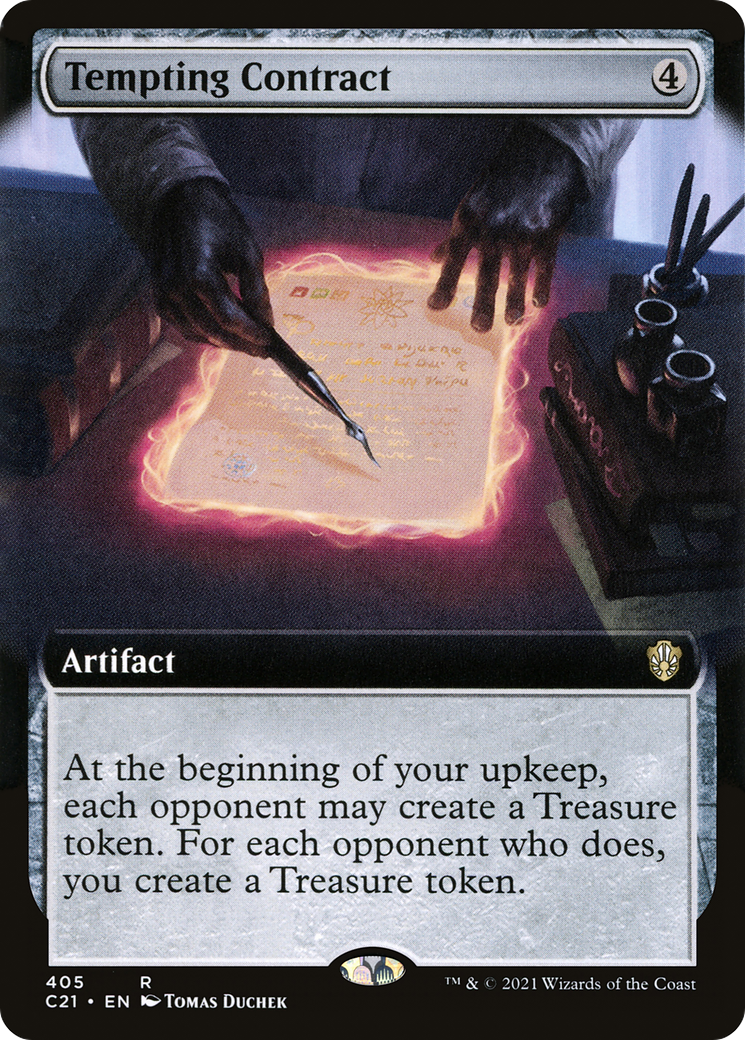 Tempting Contract (Extended Art) [Commander 2021]-1