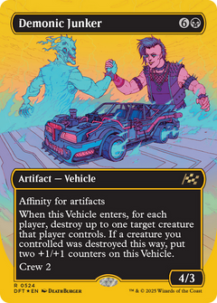 Demonic Junker (Borderless) (First-Place Foil) [Aetherdrift]-1