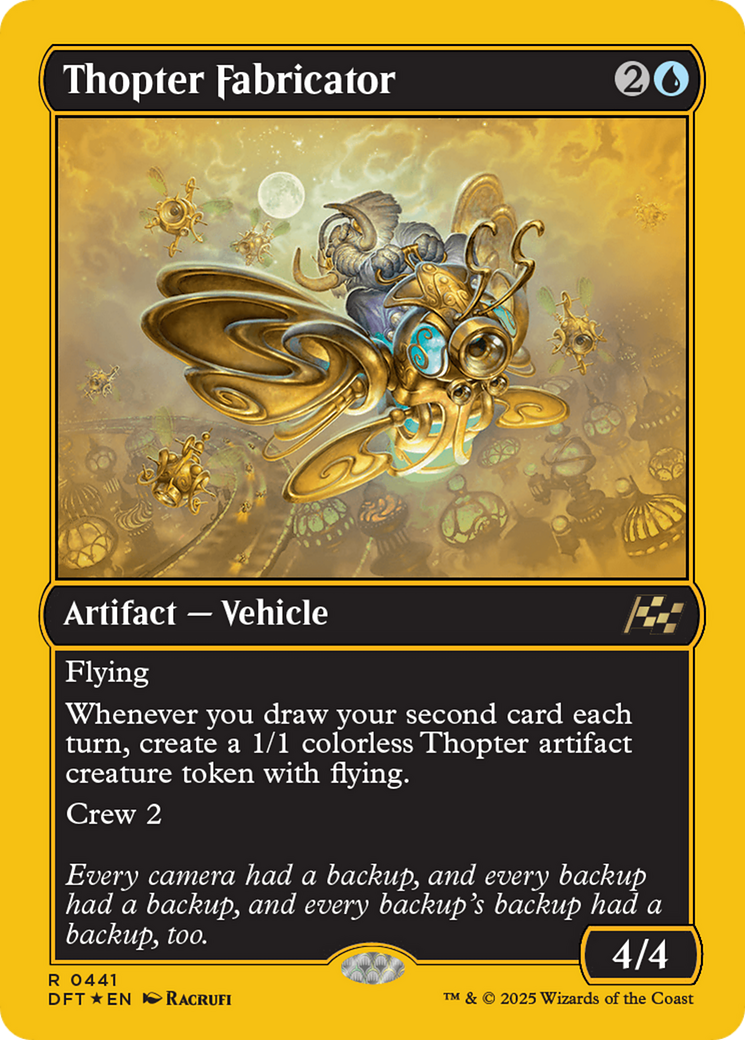 Thopter Fabricator (First-Place Foil) [Aetherdrift]-1