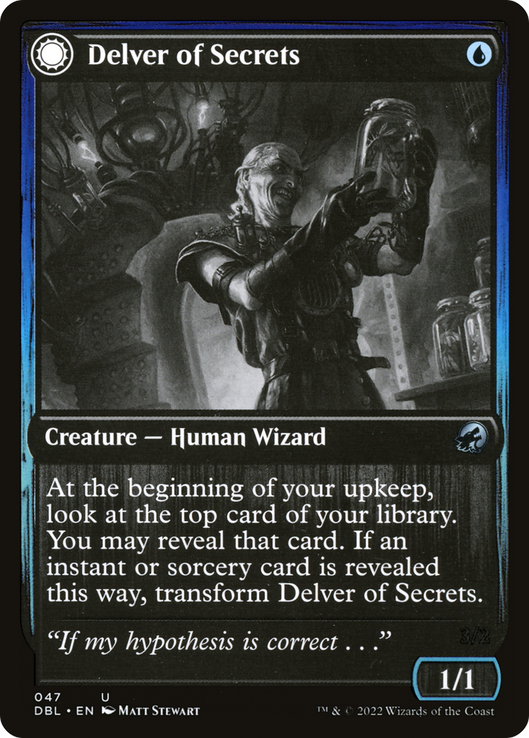 Delver of Secrets // Insectile Aberration [Innistrad: Double Feature]-5