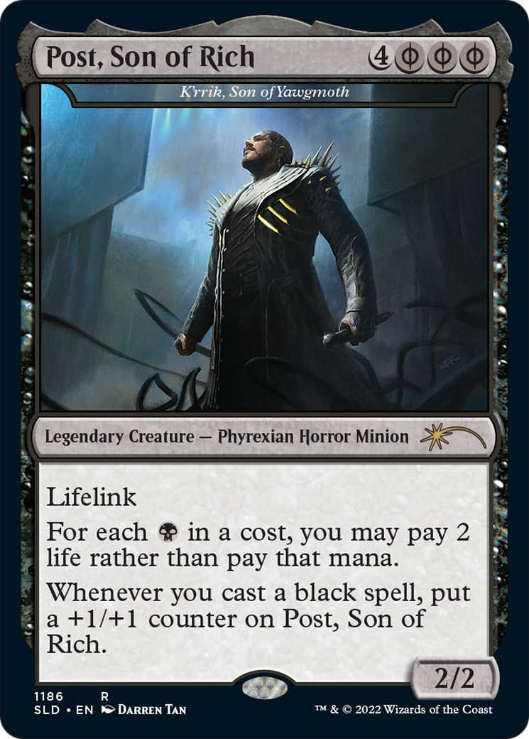 K'rrik, Son of Yawgmoth - Post, Son of Rich [Secret Lair Drop Series]-1