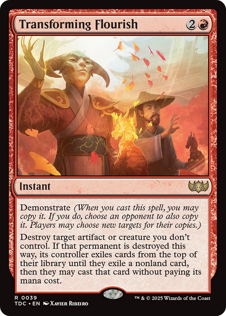 Transforming Flourish [Tarkir: Dragonstorm Commander]-1