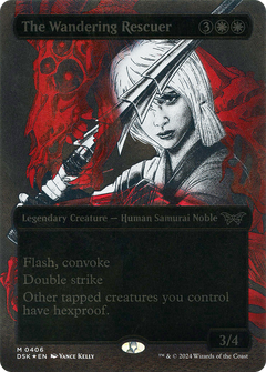 The Wandering Rescuer (Showcase) (Textured) [Duskmourn: House of Horror]-1