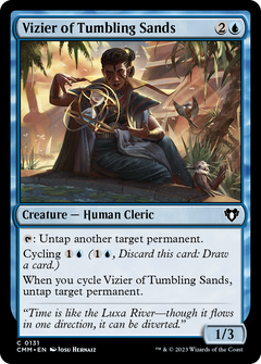 Vizier of Tumbling Sands (CMM-131) - Commander Masters Foil-1